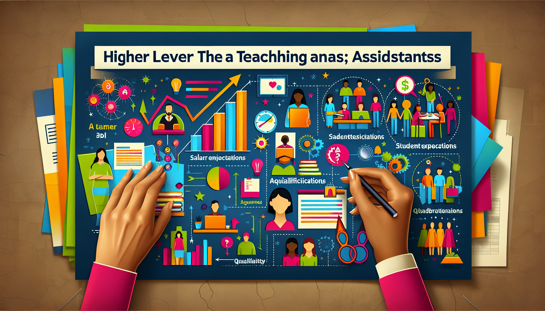 An infographic about Higher Level Teaching Assistants (HLTAs).