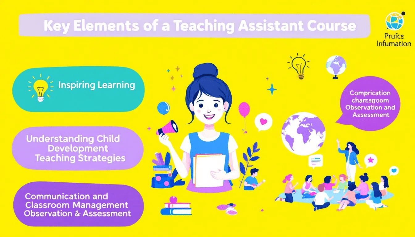 An overview of a teaching assistant course curriculum.