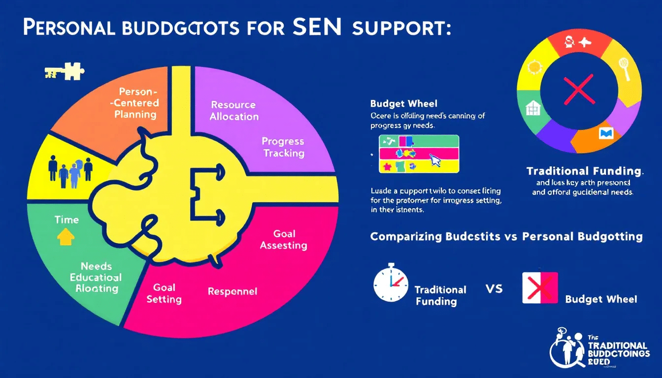 A graphic highlighting the concept of personal budgets for SEN support.
