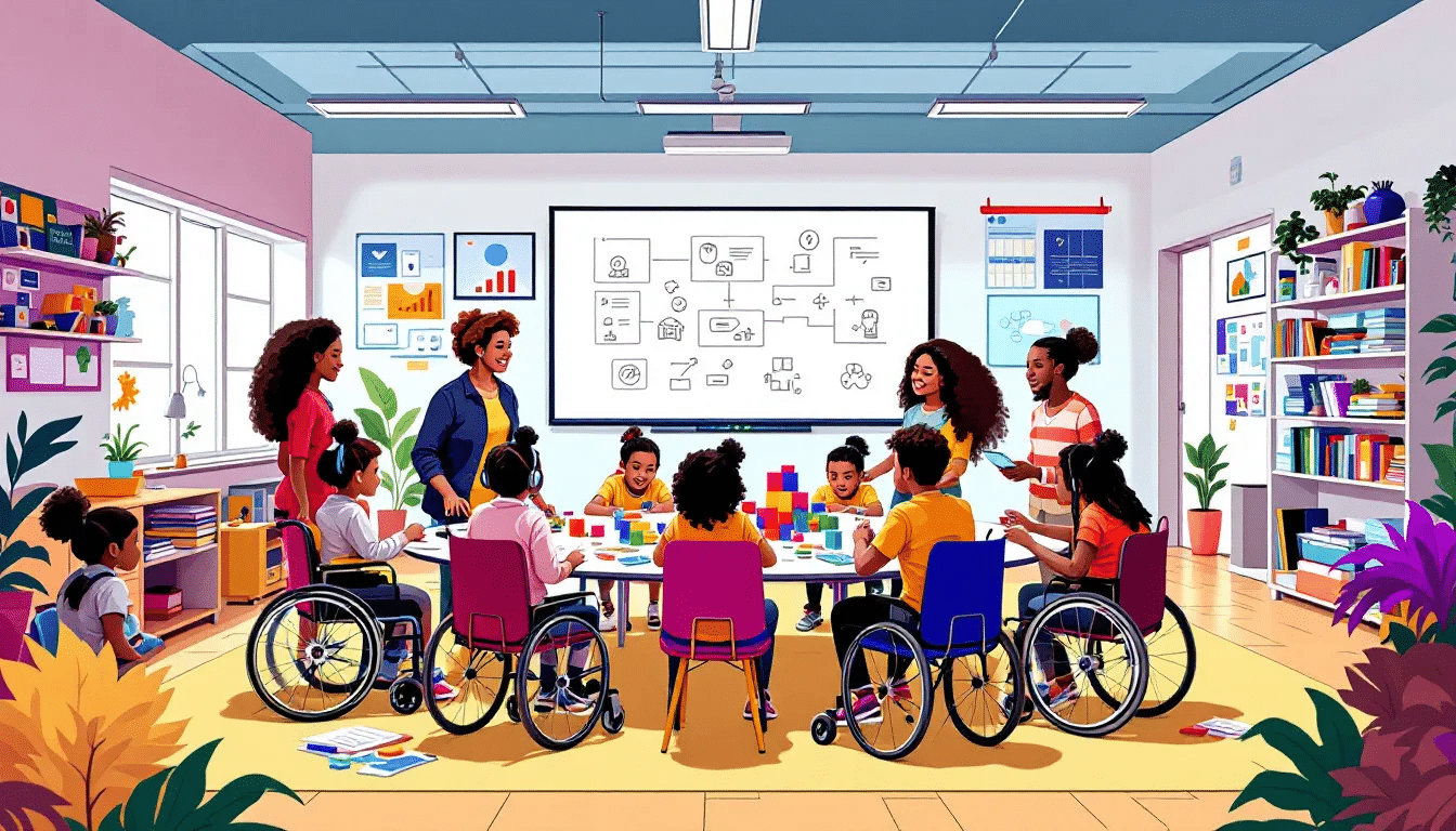 An inclusive classroom environment that supports SEN students.