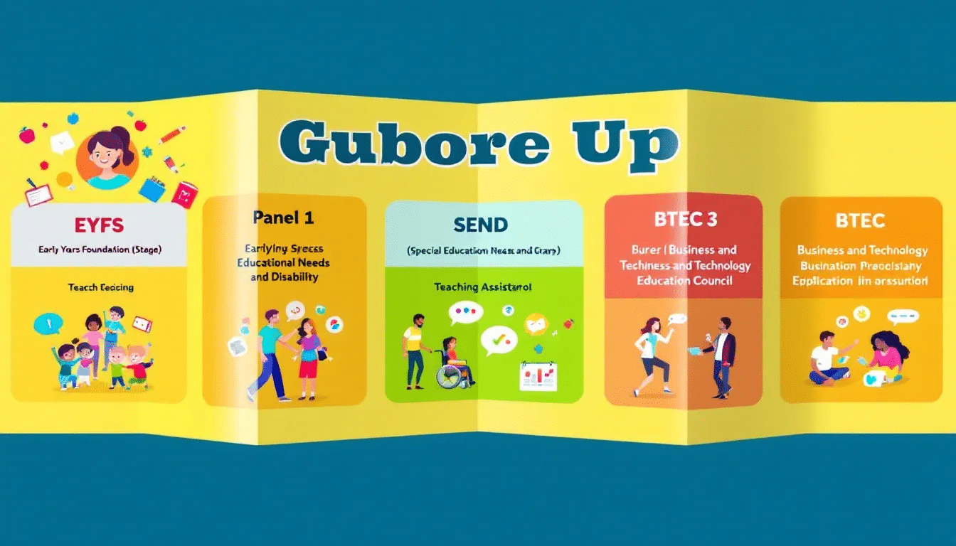 Different types of teaching assistant courses available.