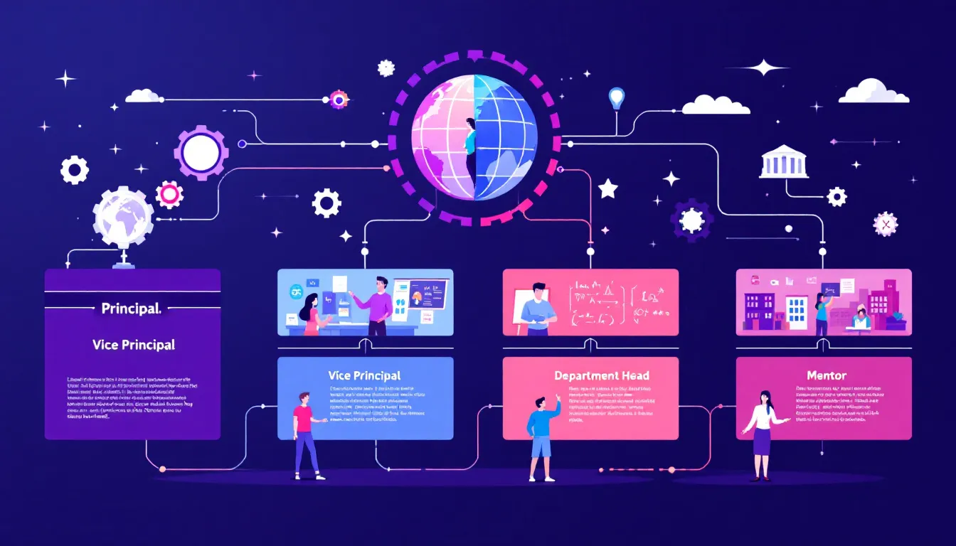 Leadership roles in education highlighting educators in leadership positions.