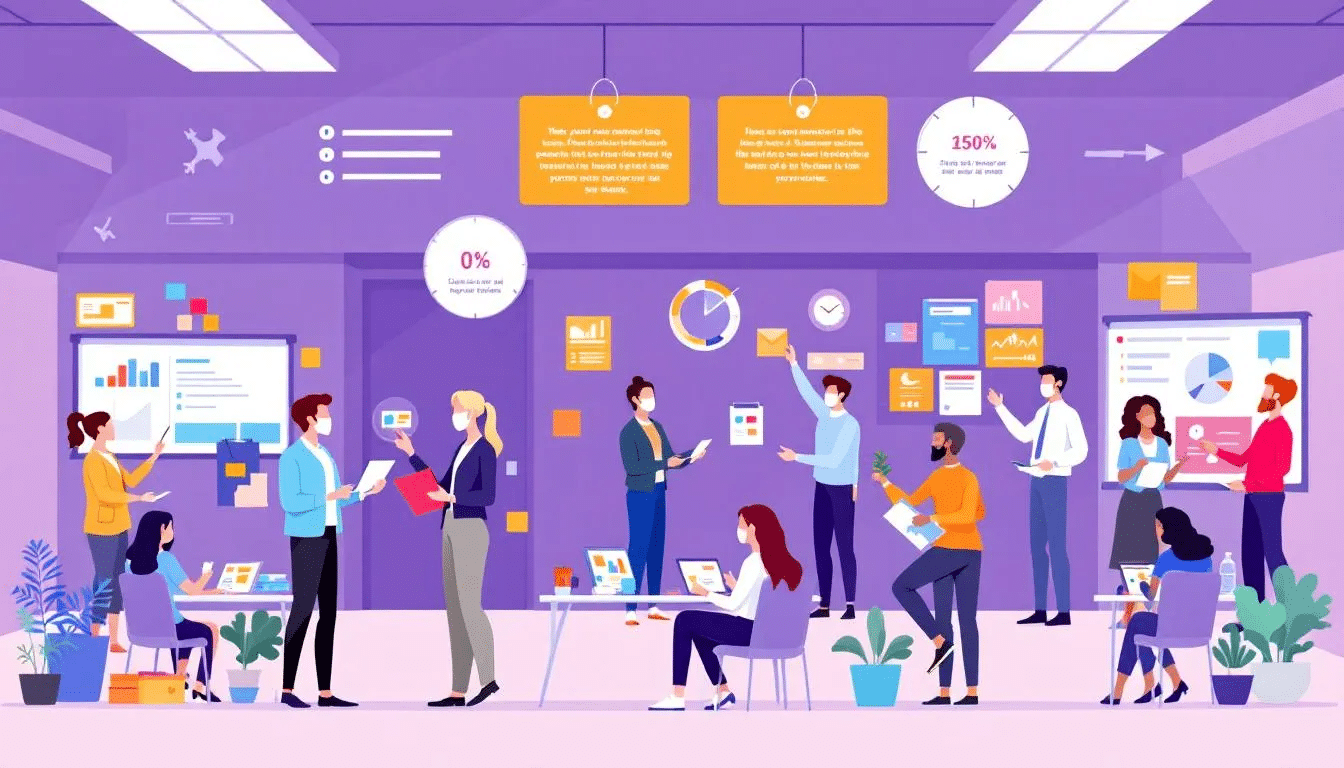 An illustration representing education recruitment with diverse educators.