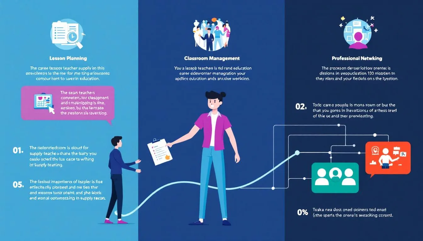 A supply teacher exploring career development opportunities in education.