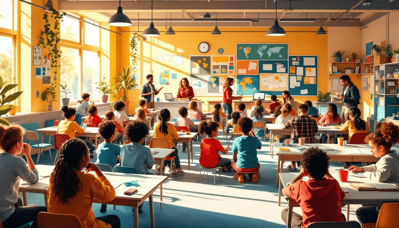 An illustration depicting the expansion of specialist provision in state schools.